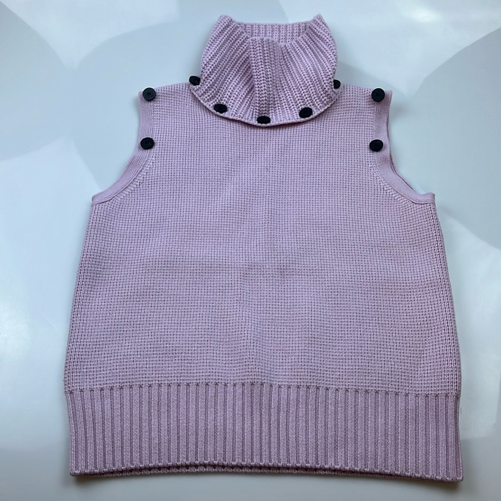 Dawei Cashmere Blend Turtleneck Vest AN192-24